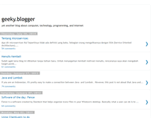Tablet Screenshot of geekyblogger.com